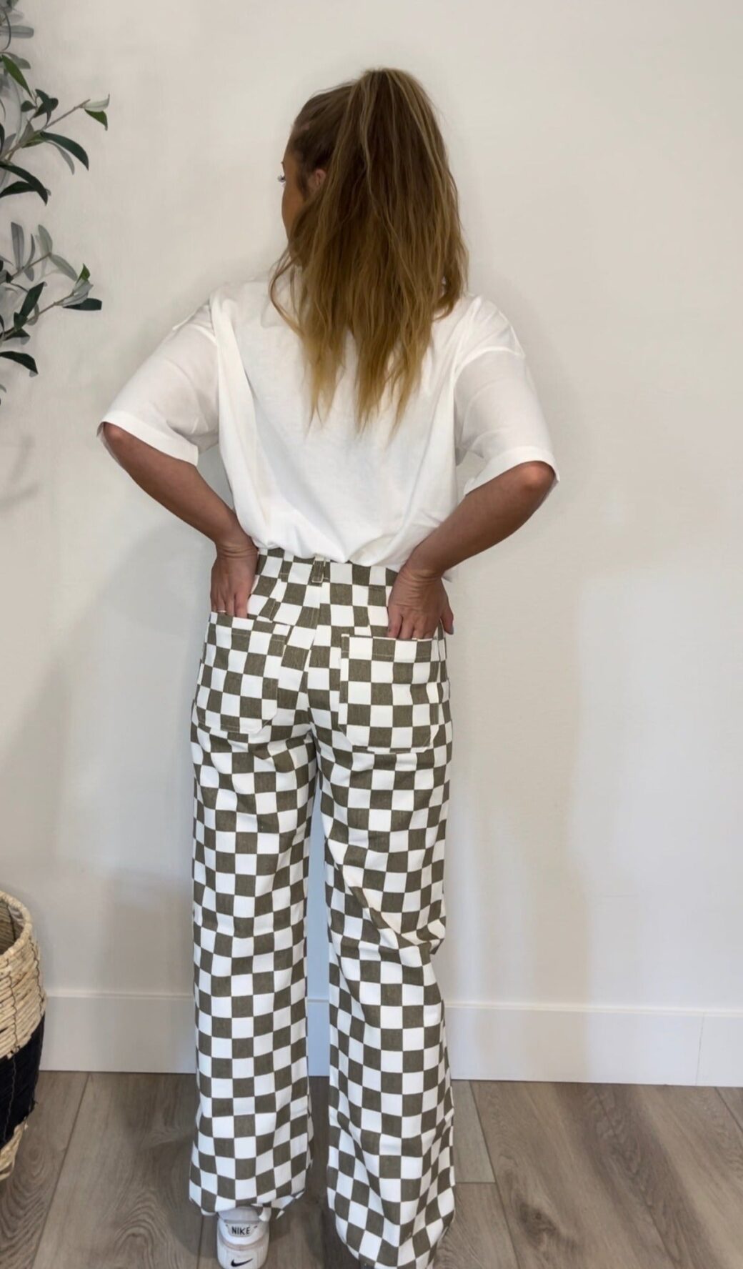 Checkered Cargo Pants - Image 2